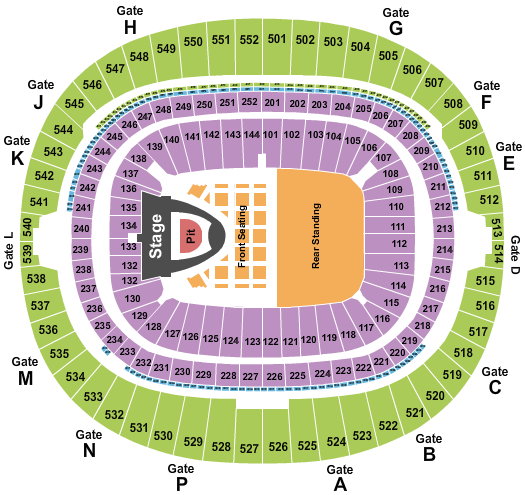 Wembley Stadium Seating Chart: Blackpink