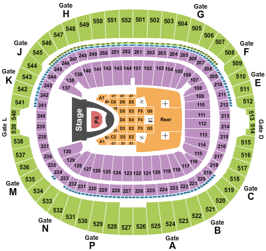 Wembley Stadium Seating Chart: Blackpink