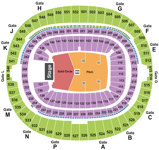 Wembley Stadium Seating Chart: Endstage GC 3