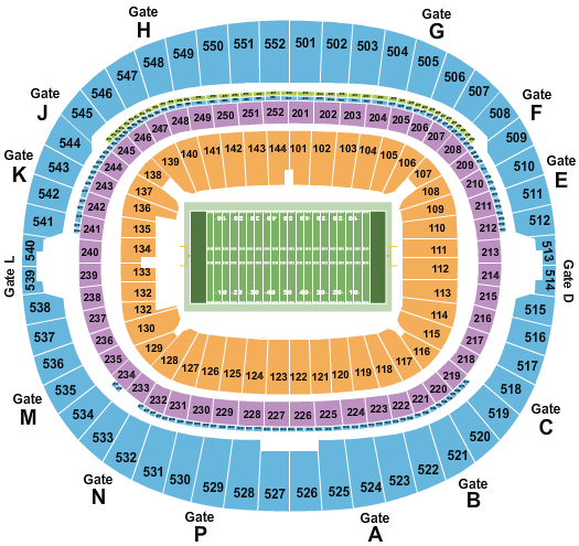 Wembley Stadium Seating Chart: Football