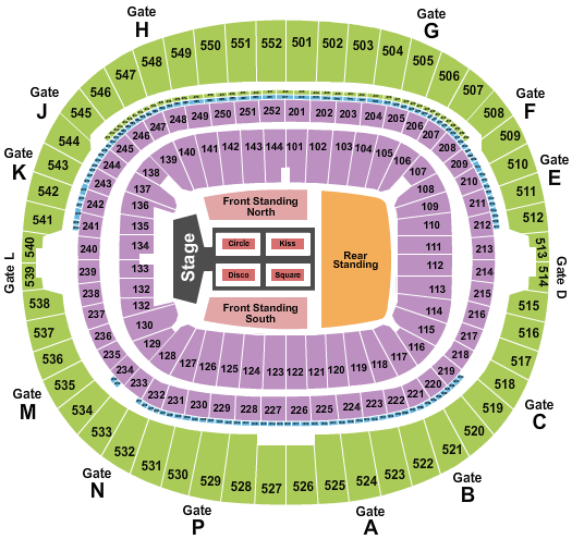 Wembley Stadium Seating Chart: Harry Styles