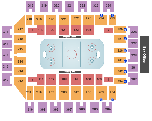 Wesbanco Arena Seating Chart: Hockey