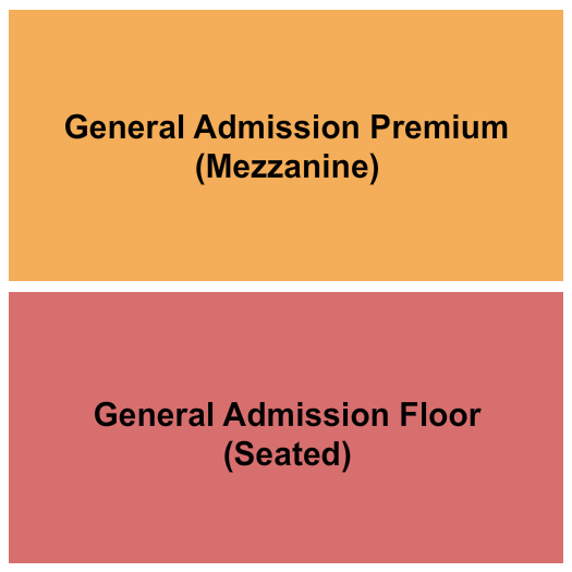 West End Cultural Centre Seating Chart: GAFloor/GAMezz