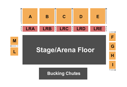 West Jordan Rodeo Grounds Seating Chart: Endstage 2