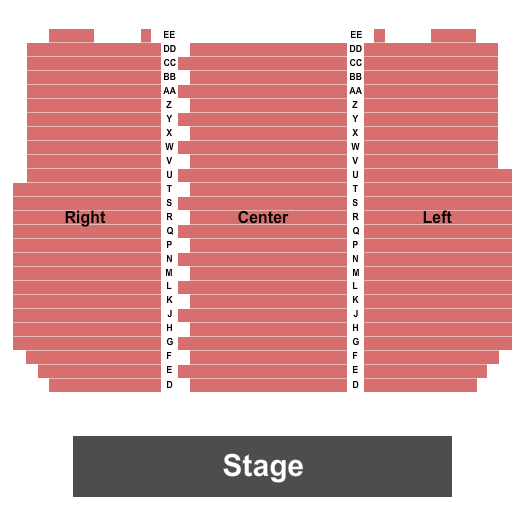 West Springfield High School - Auditorium Seating Chart: Endstage