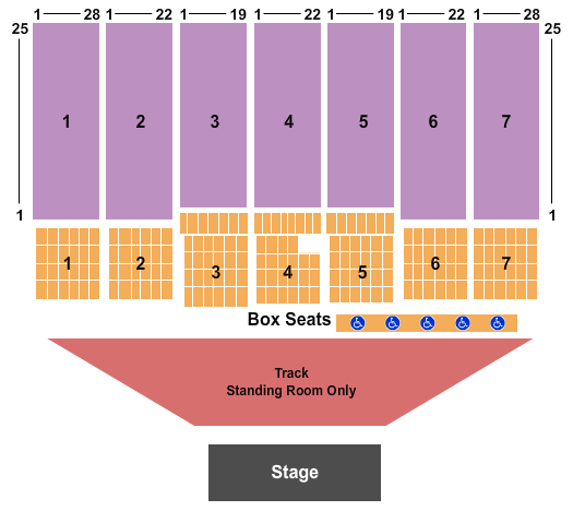 West Virginia State Fair Seating Chart: Endstage GA