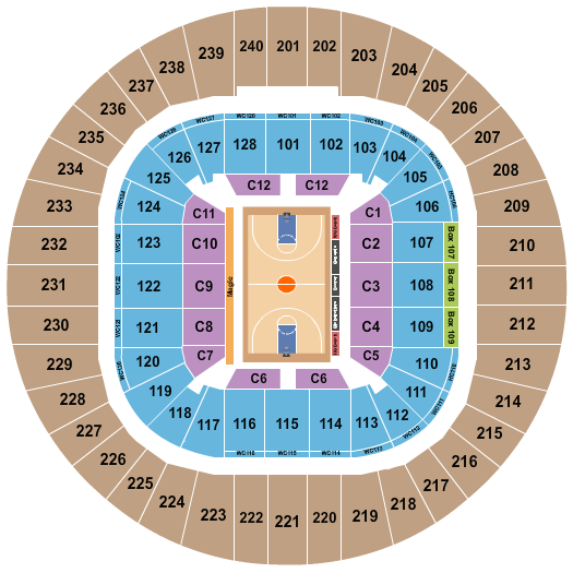 West Virginia University Coliseum Seating Chart