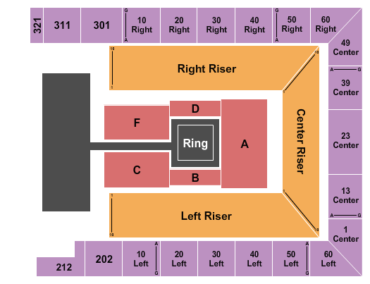 Westchester County Center Seating Chart: WWE 4