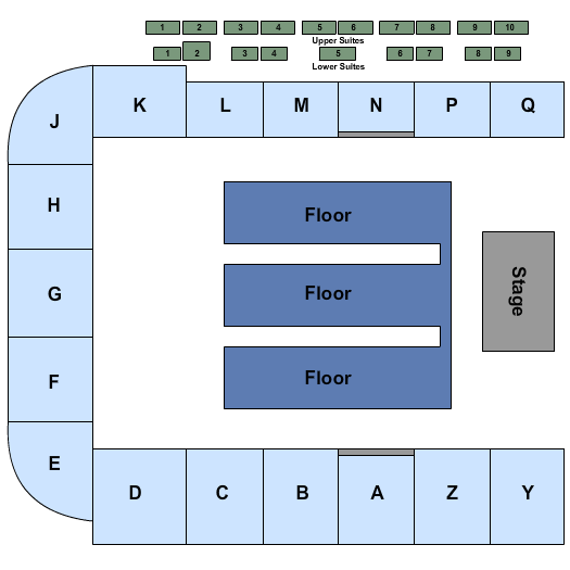 Western Financial Place Seating Chart: End Stage