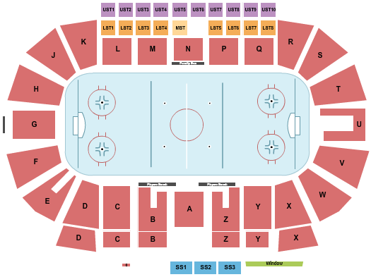 Western Financial Place Seating Chart: Hockey