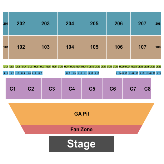 Western Idaho Expo & Fair Seating Chart: Endstage 2