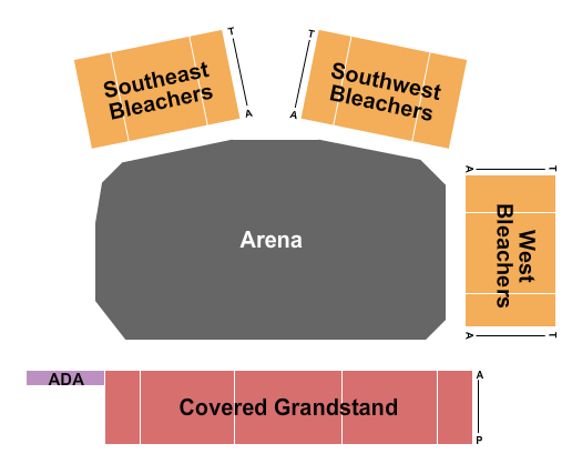 Western Park Arena Seating Chart: Dinosaur Roundup