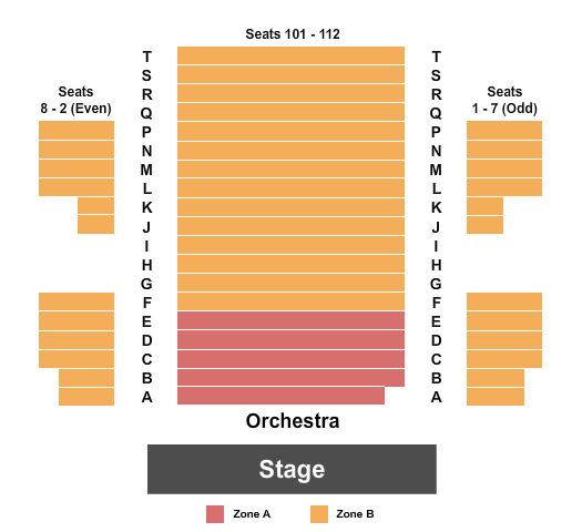 Westside Theater Upstairs Seating Chart