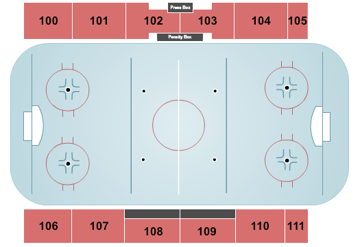 Weyerhaeuser Arena Seating Chart: Hockey