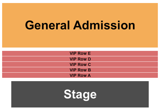 Wheeling Island Showroom Seating Chart: GA & VIP Rows