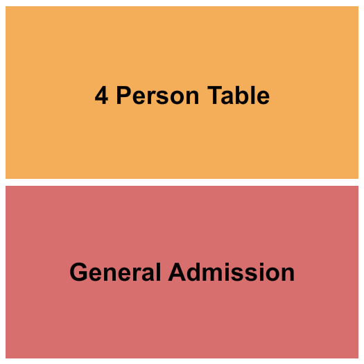 Whiskey Row - Fond Du Lac Seating Chart: GA/Table for 4