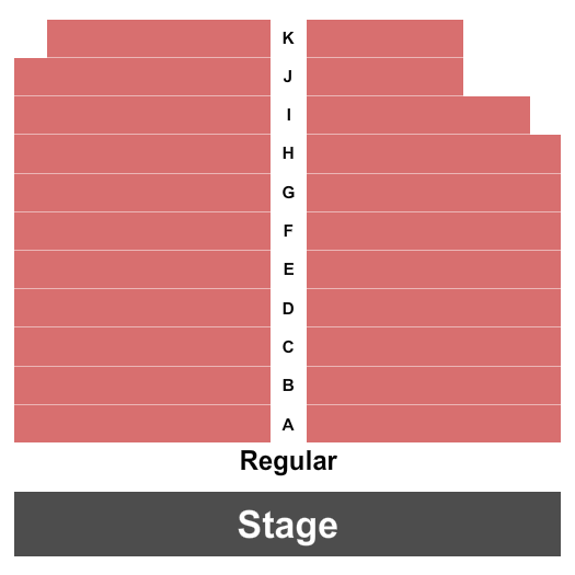 Whitby Courthouse Theatre Seating Chart: Endstage