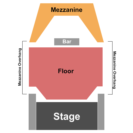 White Oak Music Hall - Downstairs Map