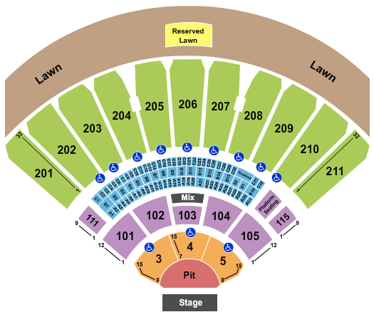 White River Amphitheatre Seating Chart: Halsey