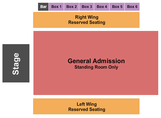 WhiteWater Amphitheater Seating Chart: Endstage GA-RSV-Box