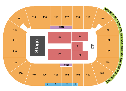 Whittemore Center Arena Seating Chart: Endstage 3