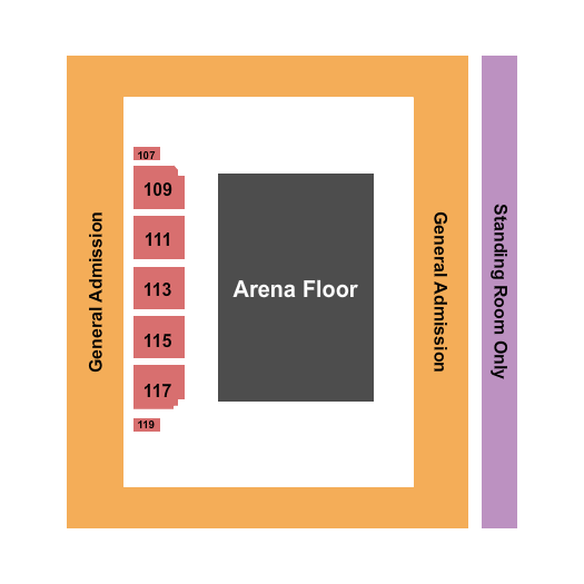 Wicomico Civic Center Seating Chart: Rodeo