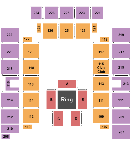 Wicomico Civic Center Seating Chart: WWE NXT