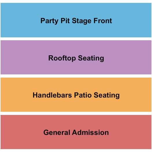 Wide Open Saloon Seating Chart: GA/Pit/Patio
