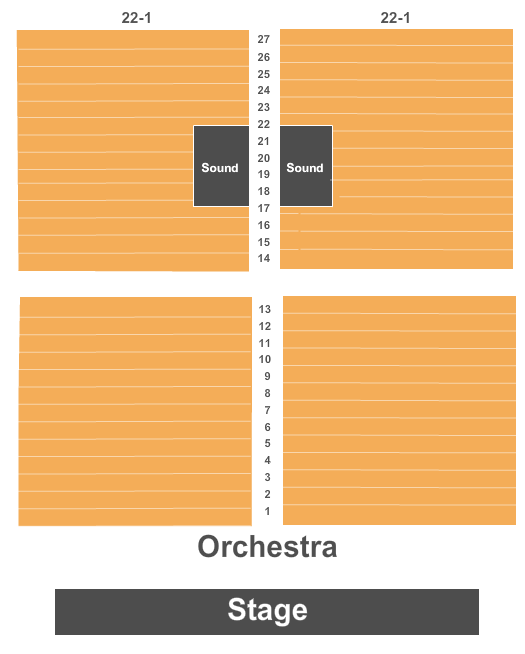Wild Rose Casino & Resort - Jefferson Seating Chart: Endstage - Greene Room