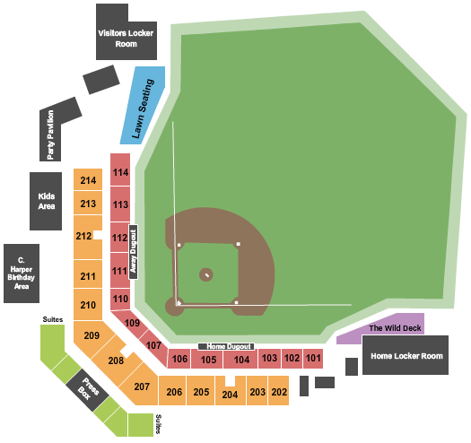 Wild Things Park Seating Chart