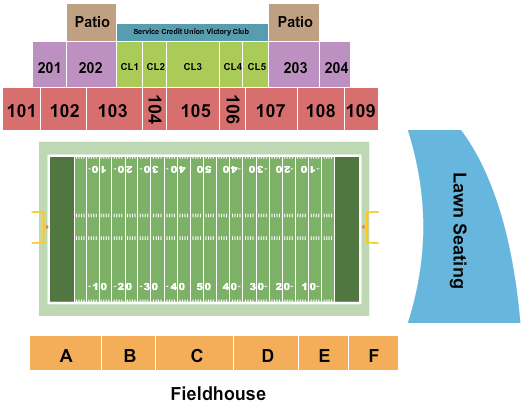 Wildcat Stadium - NH Seating Chart: Football