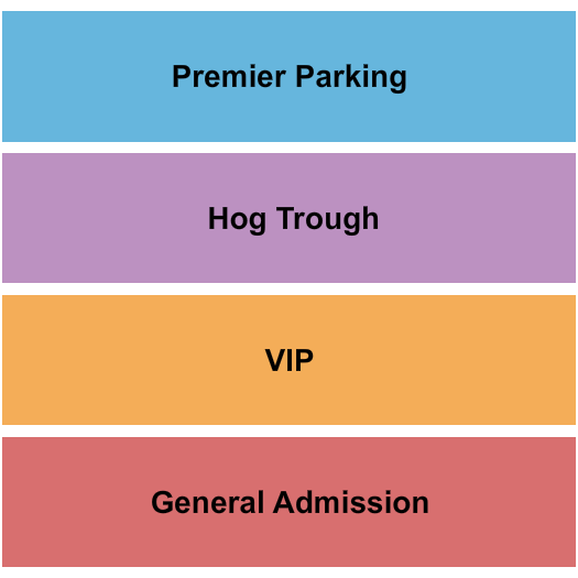 Wiley Park Productions Seating Chart: GA/VIP/Hog Trough