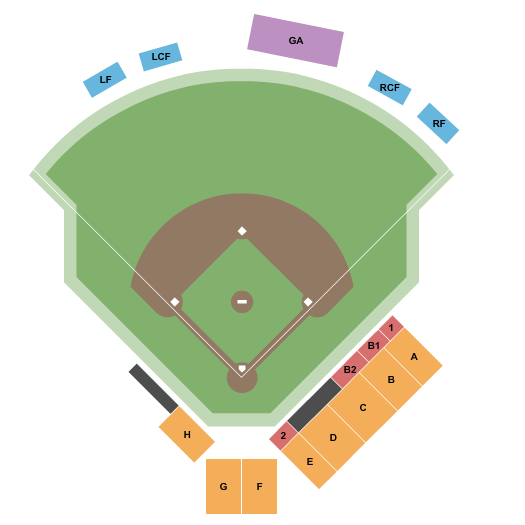 Wilkins Stadium Seating Chart: Softball