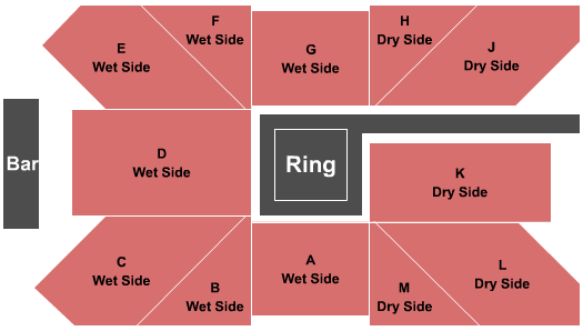 William A Egan Civic And Convention Center Seating Chart: Wrestling - Wet & Dry