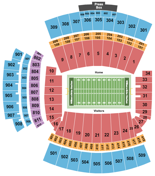 Williams-Brice Stadium Map
