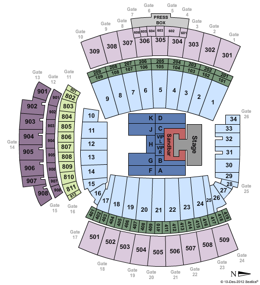 Williams Seating Chart