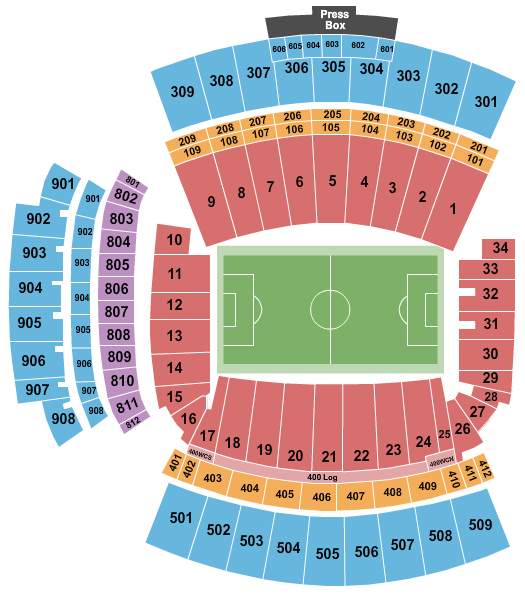 Williams-Brice Stadium Seating Chart: Soccer