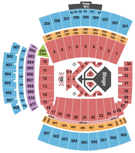 Williams-Brice Stadium Seating Chart: Usher