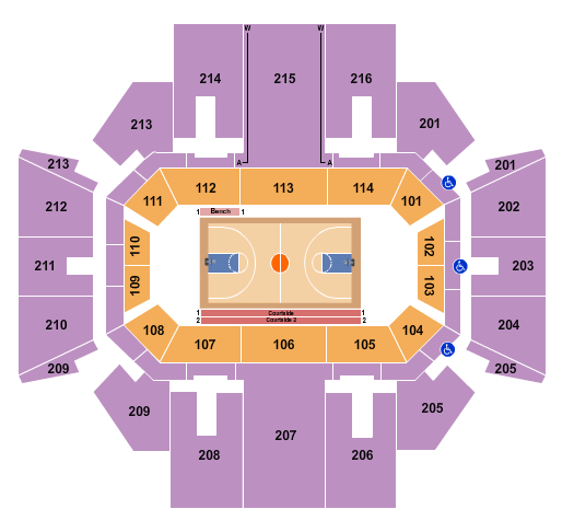 Williams Arena At Minges Coliseum Seating Chart: Globetrotters 2