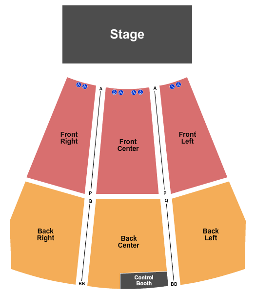 Williams Auditorium Seating Chart: Endstage