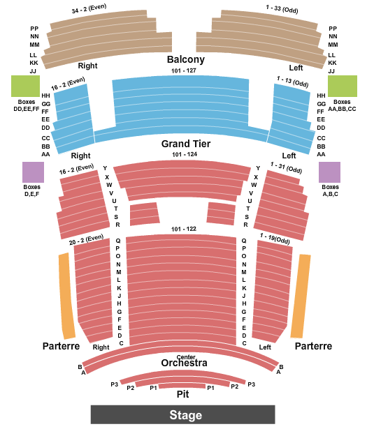 Wilson Center Seating Chart