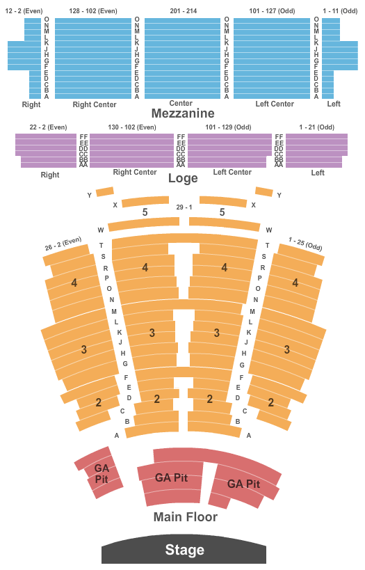 Wiltern Theater Seating Chart