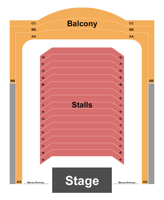 Wilton's Music Hall Seating Chart: Endstage 2