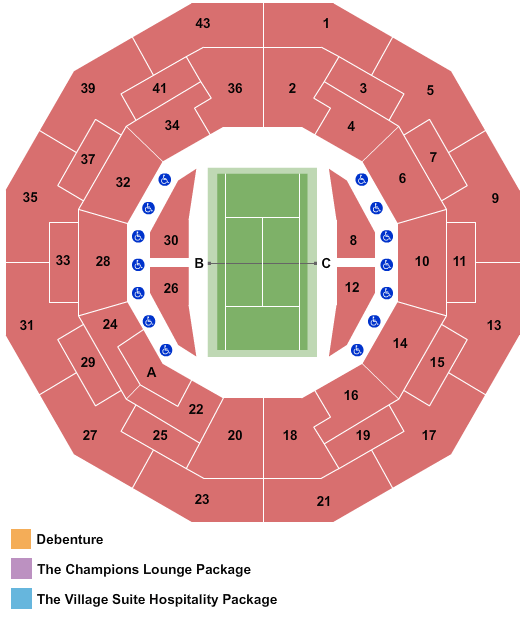 The All England Lawn Tennis & Croquet Club Seating Chart