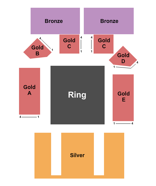 Win-River Resort & Casino Seating Chart: Wrestling