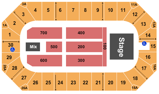 Wings Event Center Seating Chart: 3 Doors Down