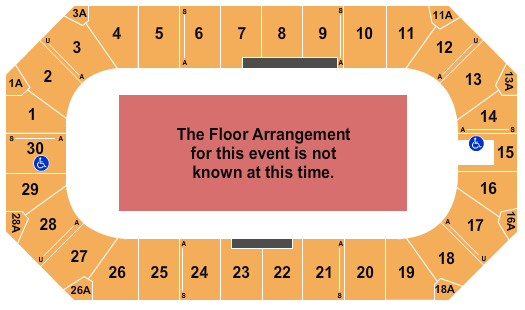 Wings Event Center Seating Chart: Generic Floor