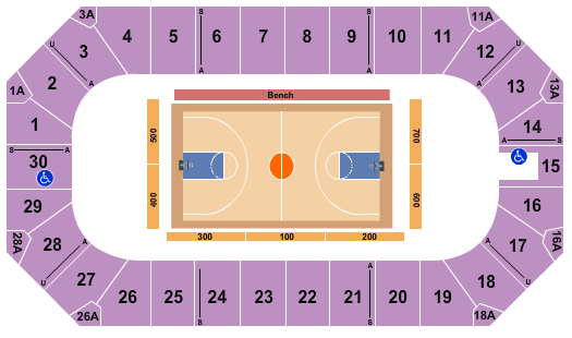 Wings Event Center Seating Chart: Harlem Globetrotters