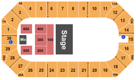 Wings Event Center Seating Chart: Quarter House