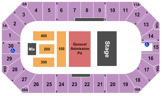 Wings Event Center Seating Chart: The Avett Brothers